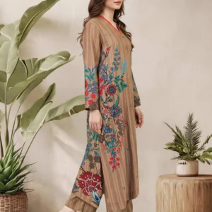 2 Piece Viscose Cotton Suit (Pret)