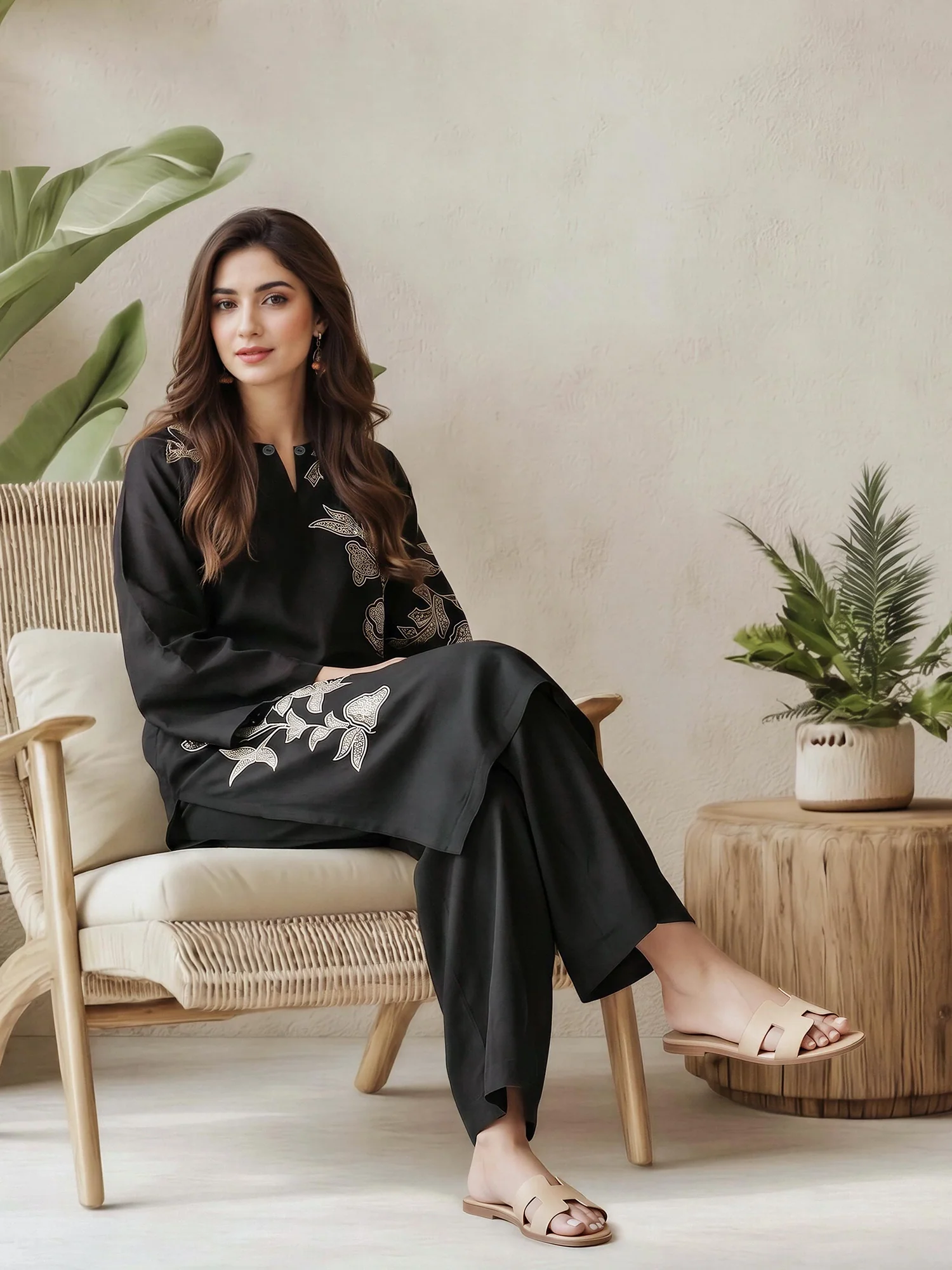 2 Piece Lawn Suit- Embroidered (Pret)