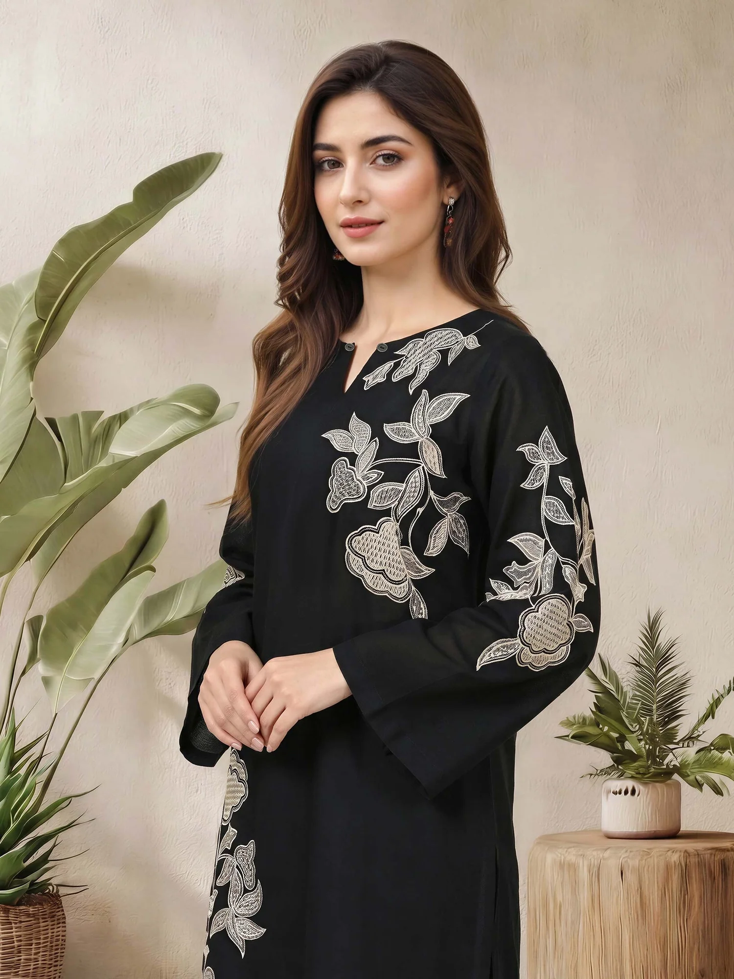 2 Piece Lawn Suit- Embroidered (Pret) - Image 4