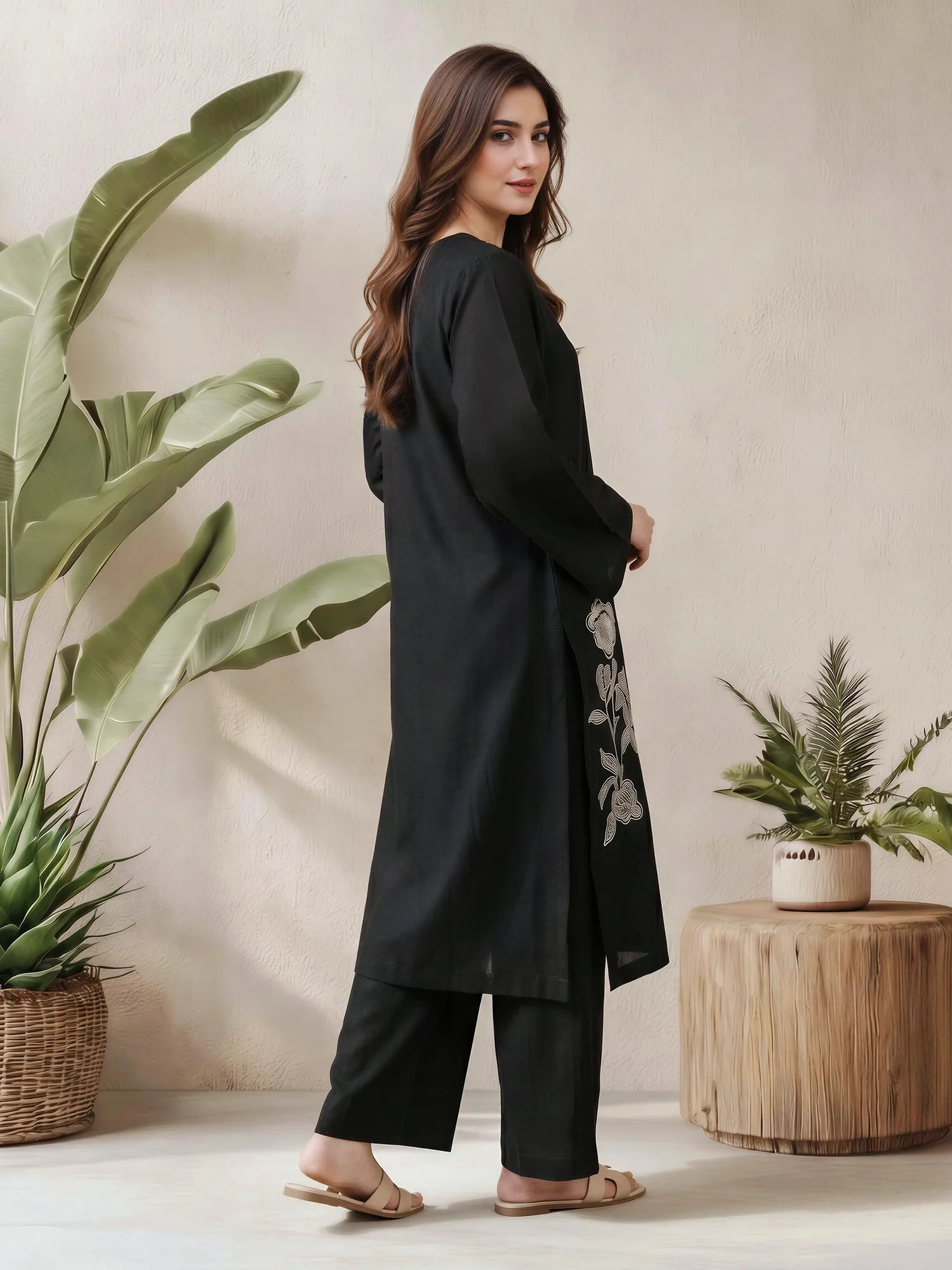 2 Piece Lawn Suit- Embroidered (Pret) - Image 3