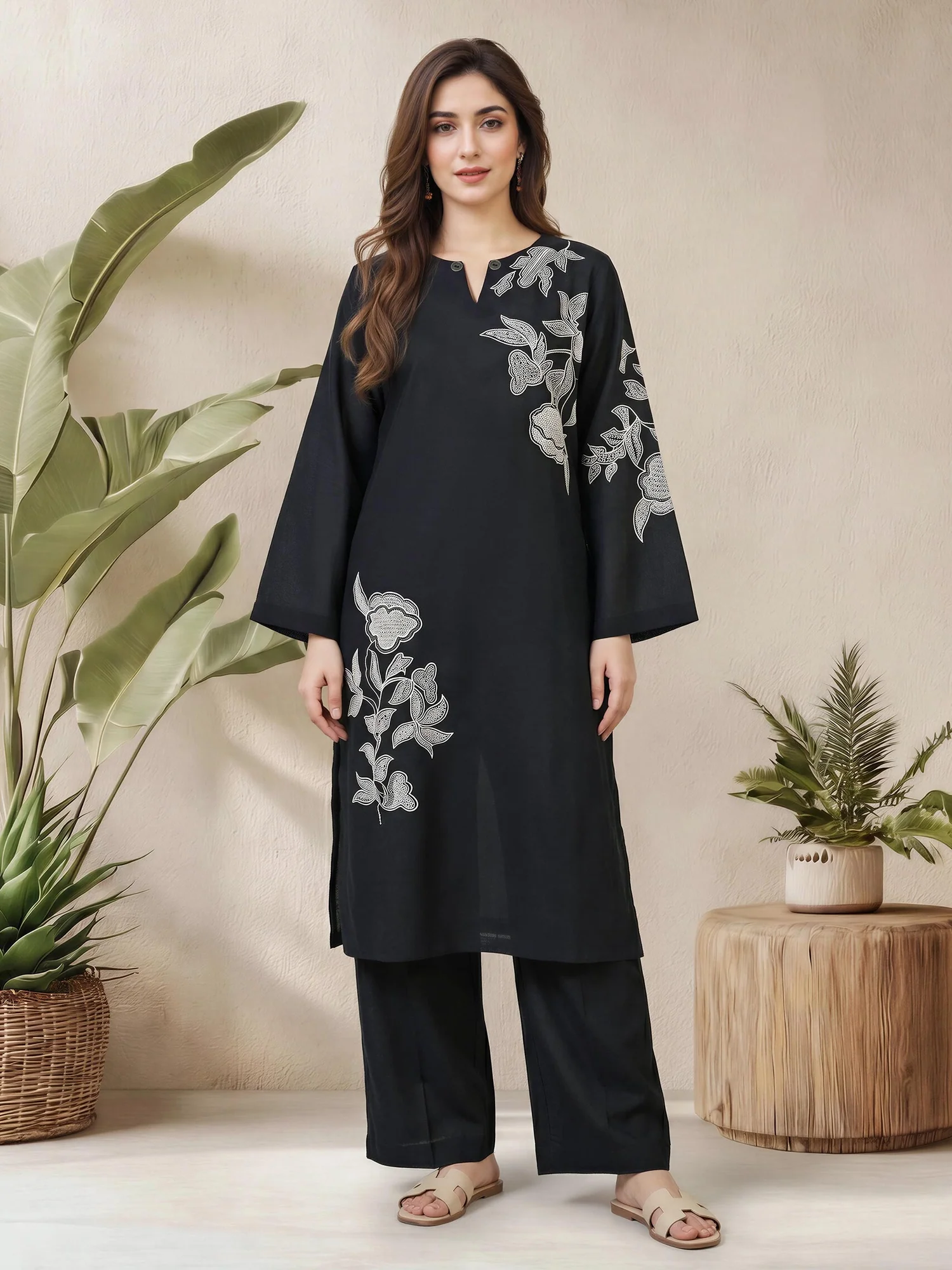 2 Piece Lawn Suit- Embroidered (Pret)