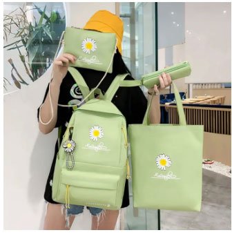 Backpack Set of 5 School Bags for Girls Cute Back to School Bag Kawaii Bag