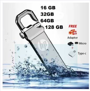 HP Flash Drive 64 GB 32 GB 16GB ,8GB,4GB USB Good Speed 3.0/2.0 Flash Memory Stick USB Drive + OTG Adapter (1 YEAR WARRANT